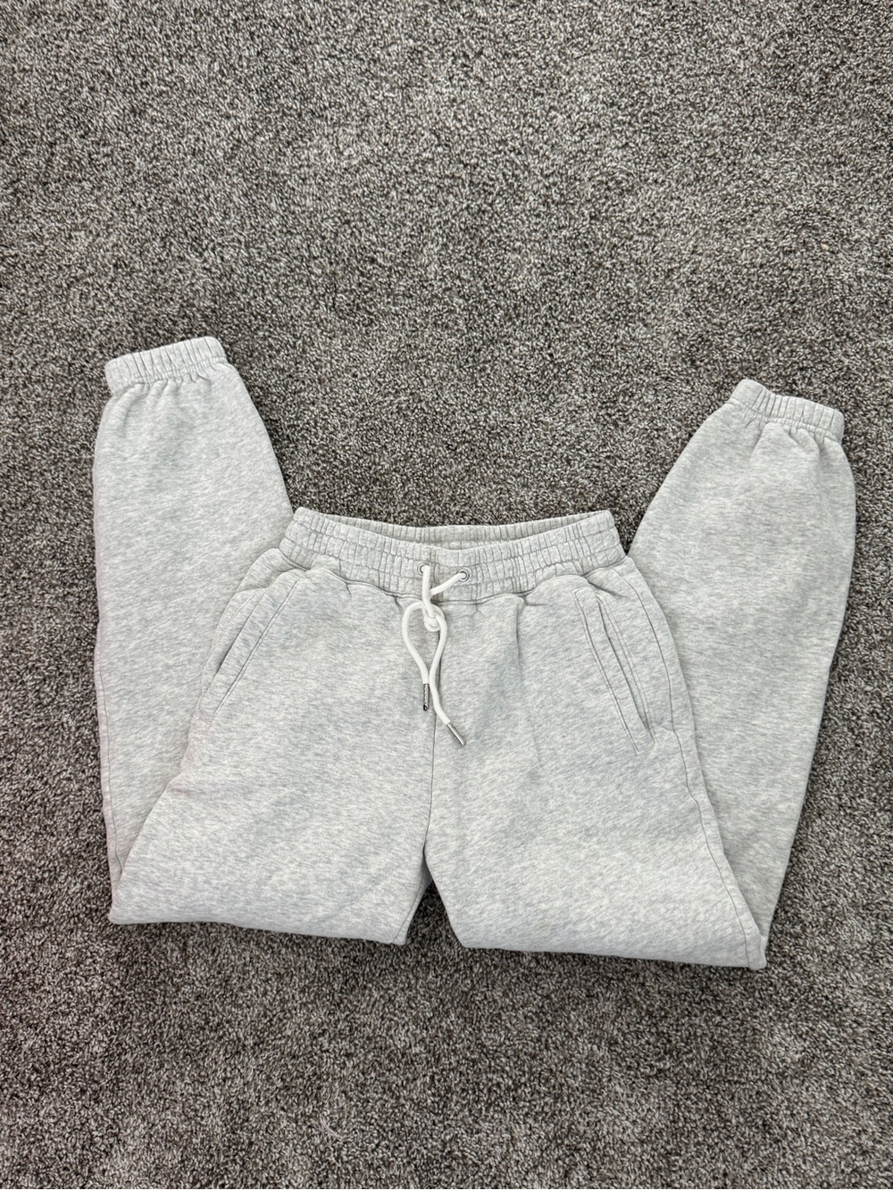 Abercrombie and Fitch Light Gray Jogger Sweatpants - Cozy Everyday Bottoms